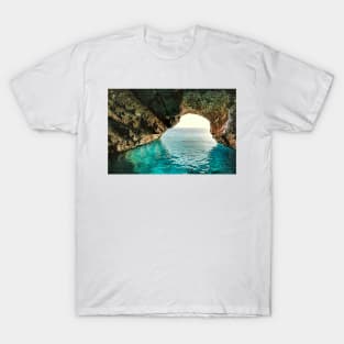 The famous Blue Caves in Zakynthos island, Greece T-Shirt